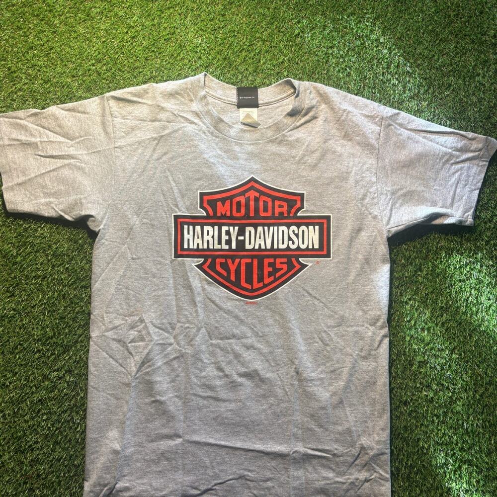 Vintage Harley-Davidson Ft Lauderdale Florida Dealer Tee Gray USA Made Men's L
